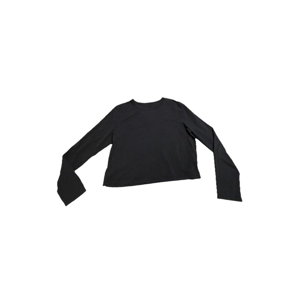 Lululemon Classic-Fit Cotton-Blend Long-Sleeve Shirt Black Size 6‎ H84
